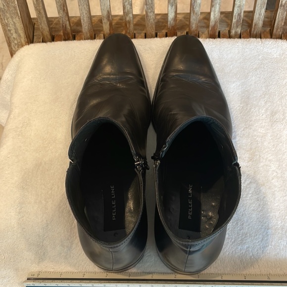 Pelle Line Corrente 3200 plain toe side zip black men’s low boot size 41 - Picture 12 of 15